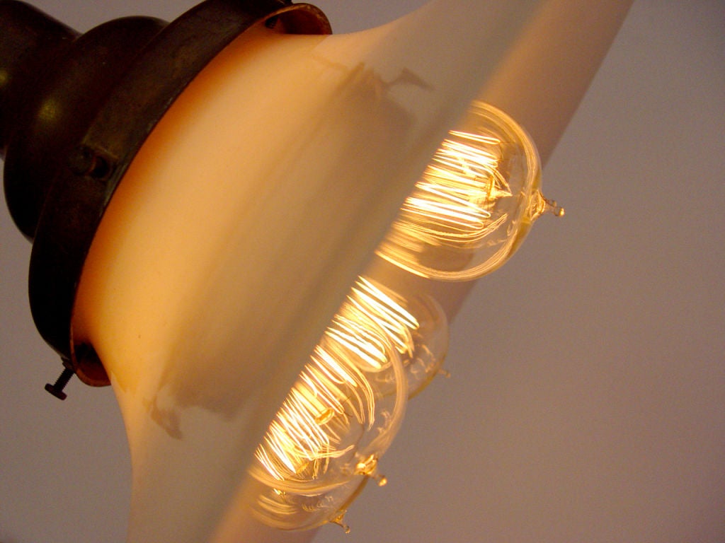Original Benjamin Pendent Lamp – Rare 5 Bulb Bouquet!