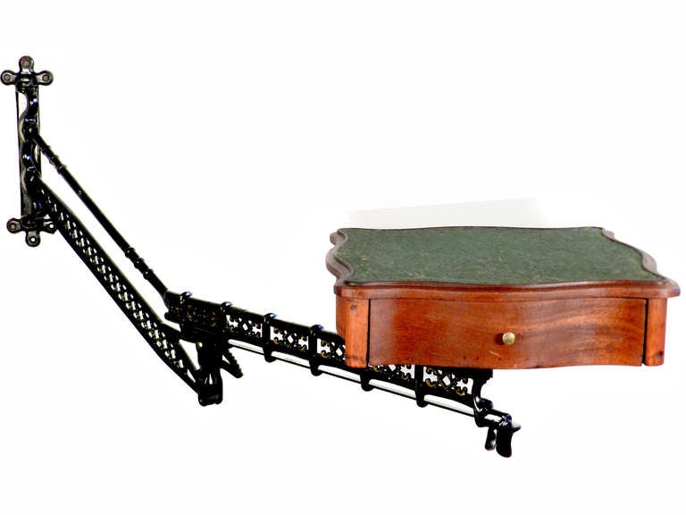 19th Century Decorative 1800's Articulated Dental Wall Table