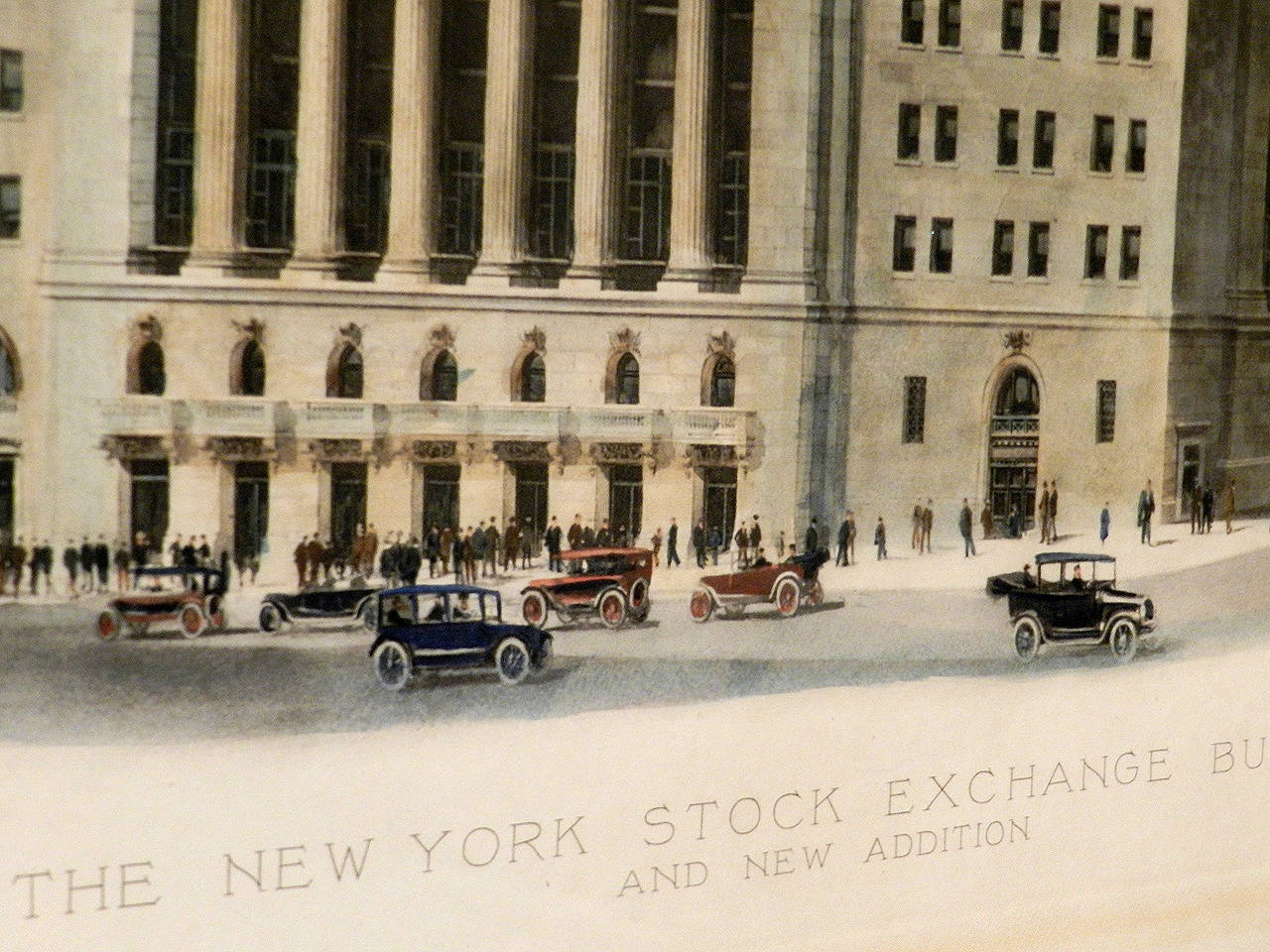 Greek Revival 1922 New York Stock Exchange Building Print
