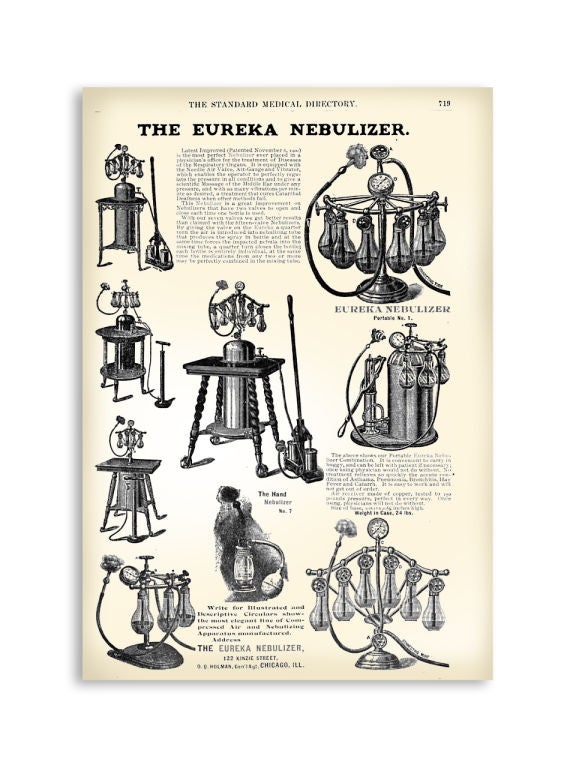 20th Century 1900 Eureka Nebulizer - Rare and Decorative Quack Medical Device