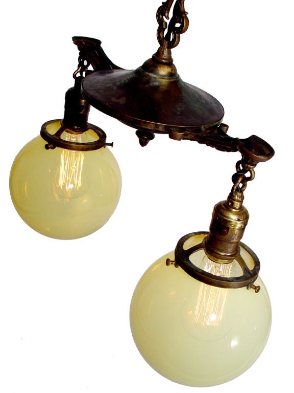 uranium glass chandelier