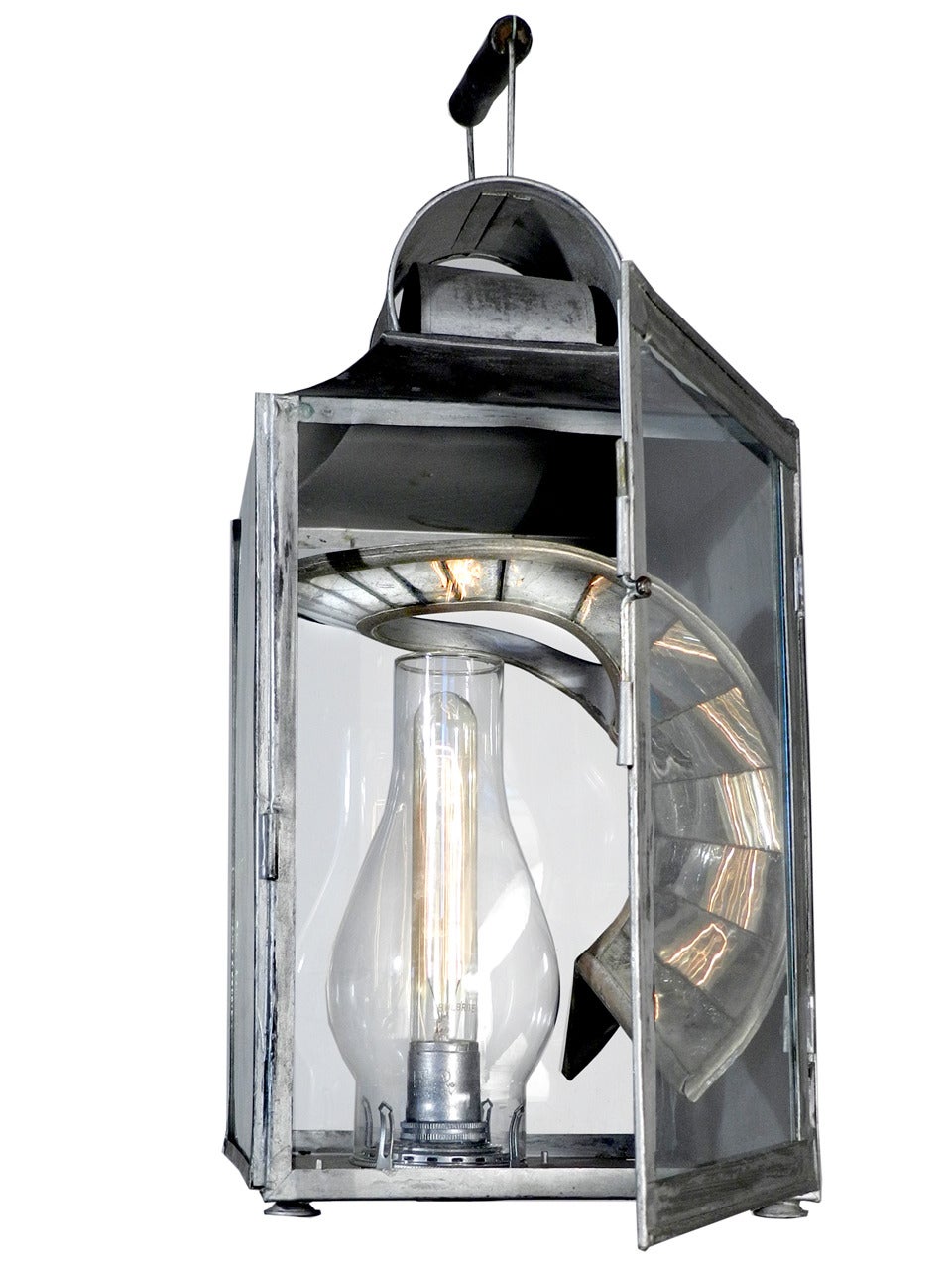 Industrial Very Rare Wheeler Mirrored Reflector Lantern