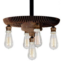 Unique Finned Industrial Cooling Coil Chandeliers