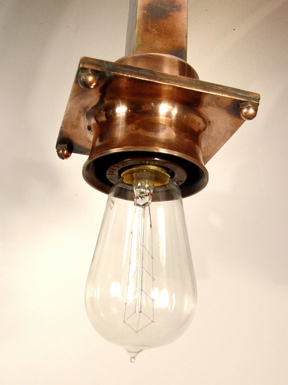 Early Bronze Subway Lamp