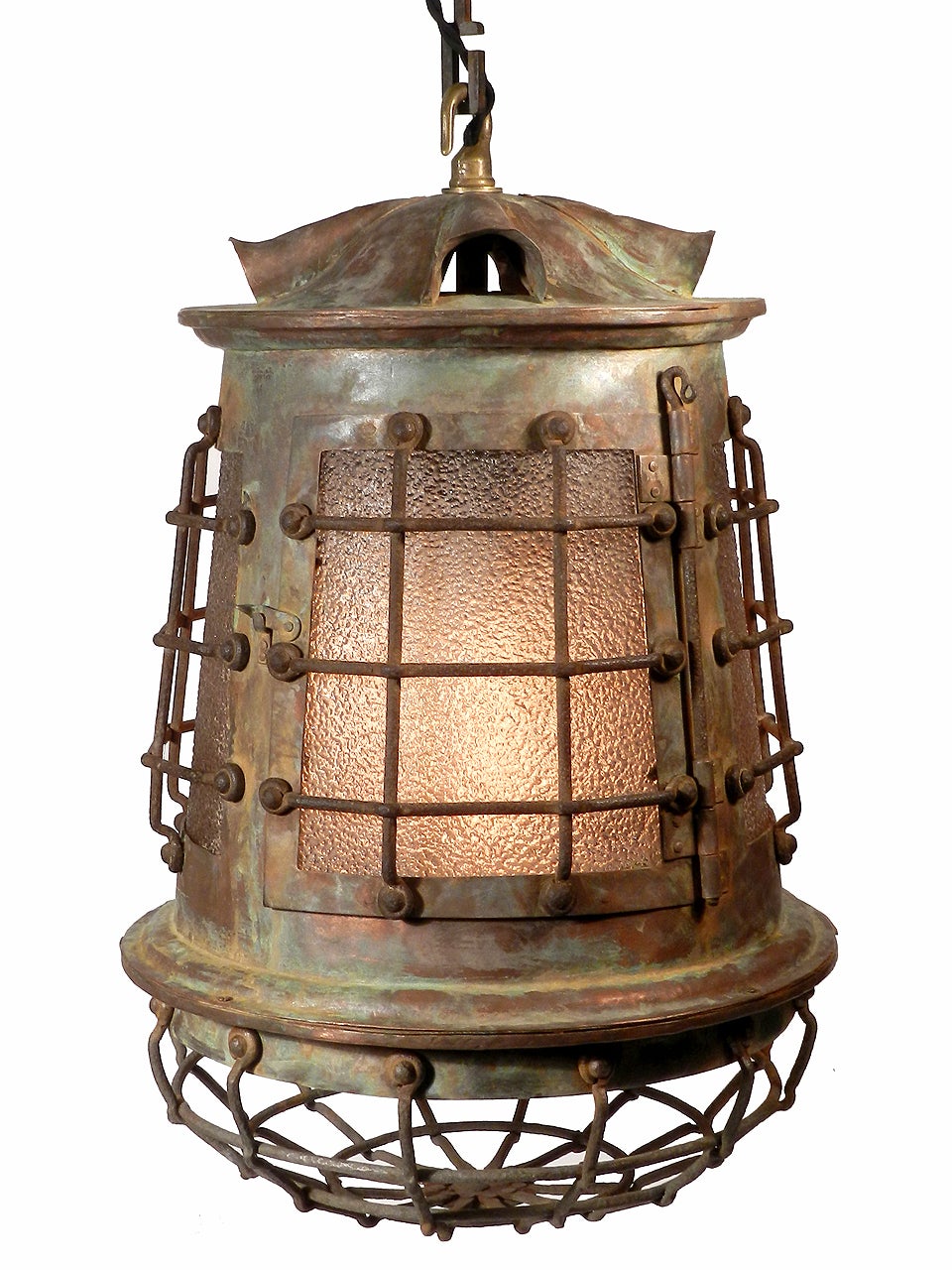 Huge Hand-Made Arts and Crafts Lantern