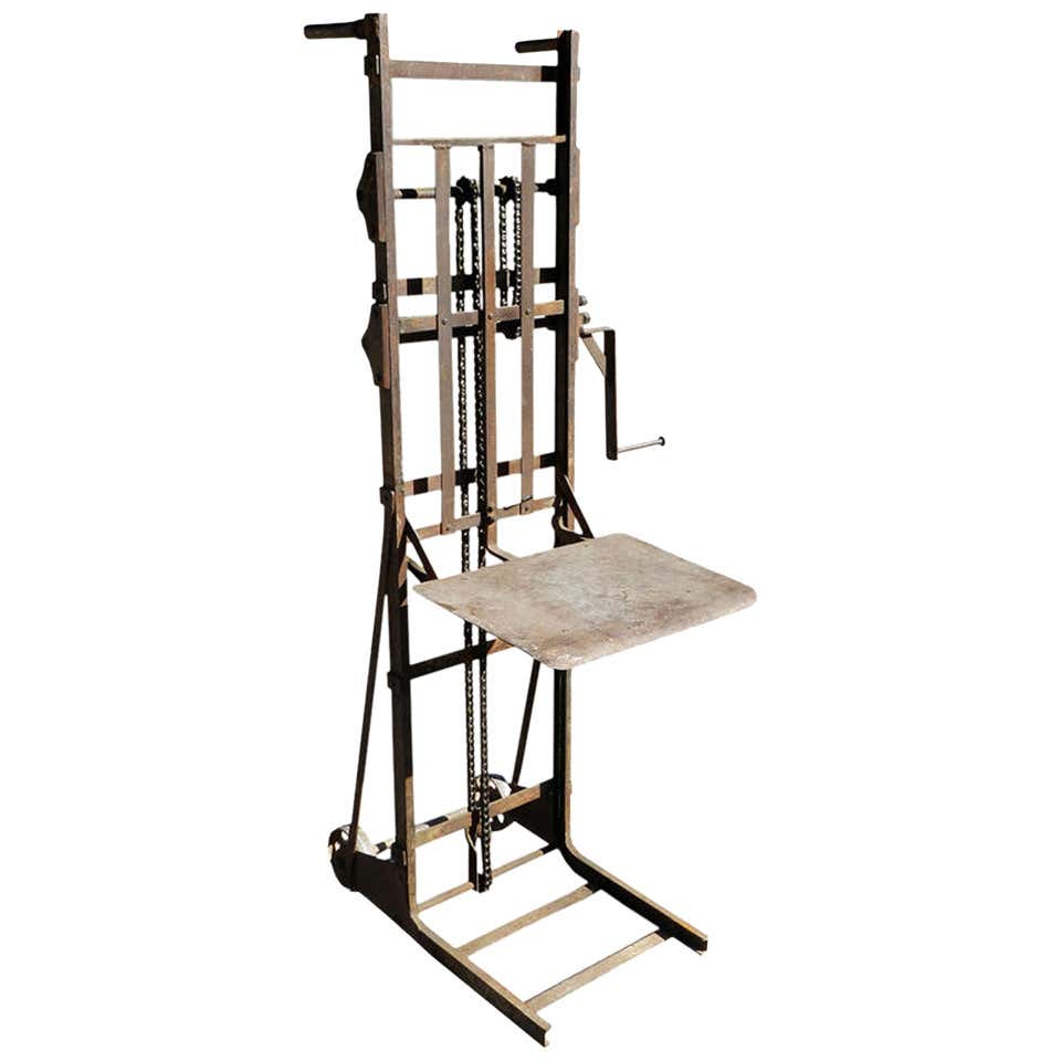 Hand Crank Chain Drive Lift at 1stDibs | chain drive lifting mechanism ...