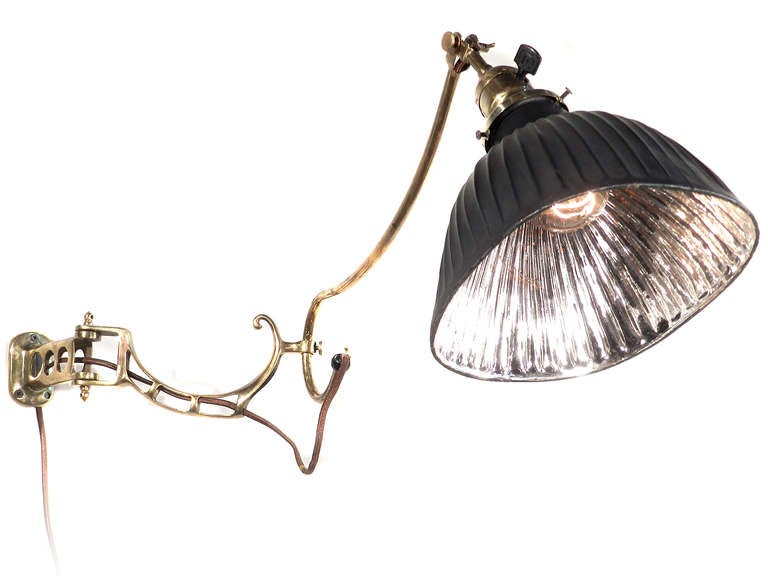 Industrial Pair of Small Ornate Faries Dental Lamp - Polished Finish