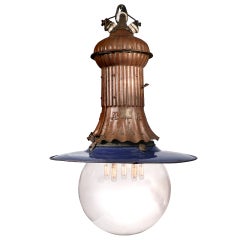 Antique Remarkably Rare 1800s Adams-Bagnall Street Lamp