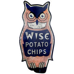 Large Early Wise Owl Sign