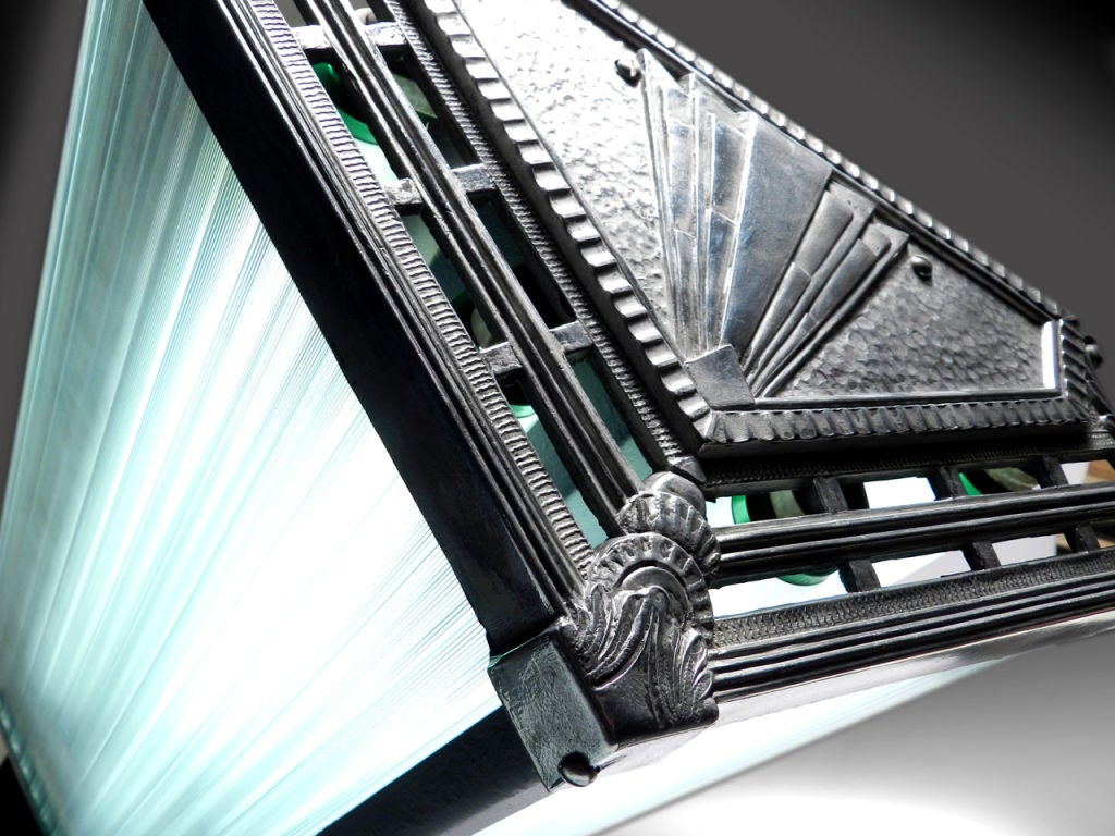 Ornate Art Deco Florescent Ceiling Lamp