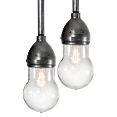 Pair of Matching Grouse-Hinds Aluminum Explosion Proof Lamps