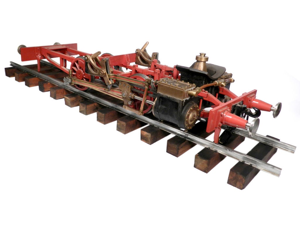 20th Century Large Working Railroad Engine Model - 3 Foot Long