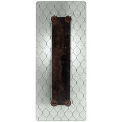 Antique Wire Glass Sconce 2