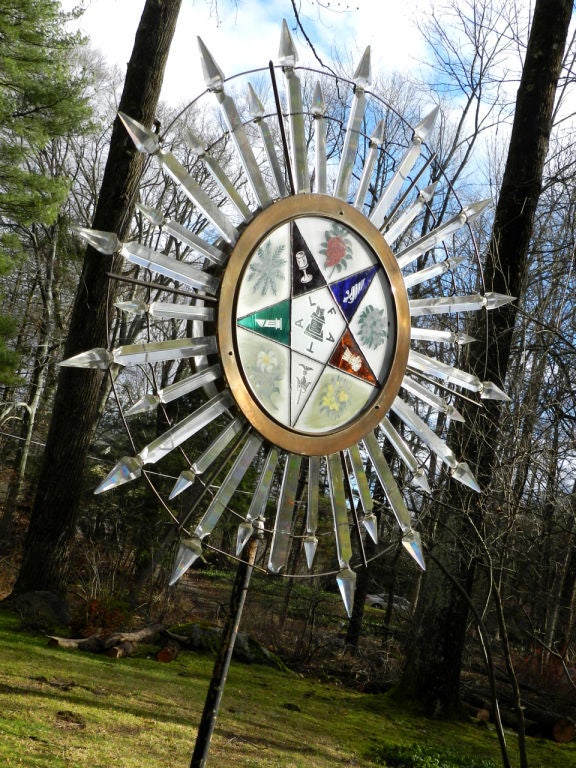 Huge Early Fraternal Alter lamp 1