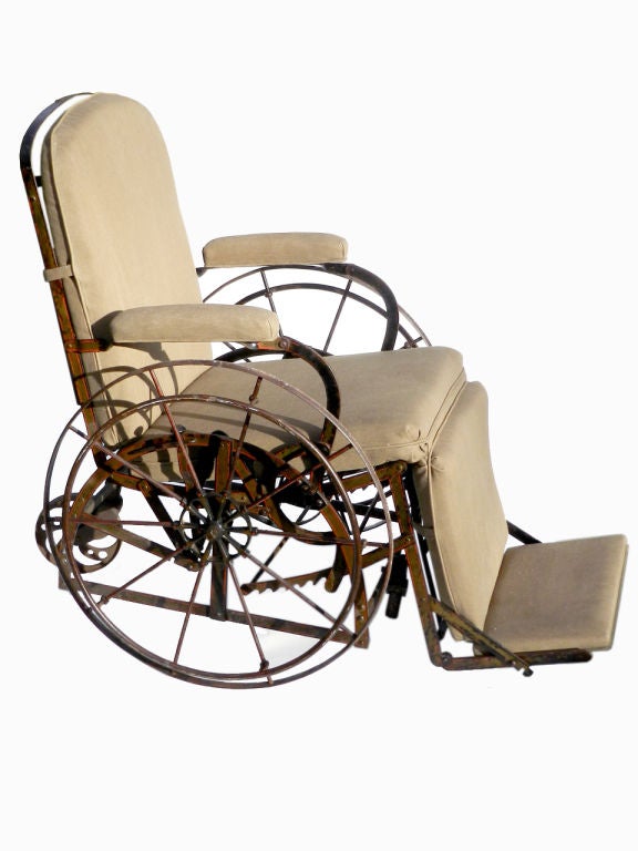 19th Century Rare 1871 Wilson's Adjustable Iron Chair