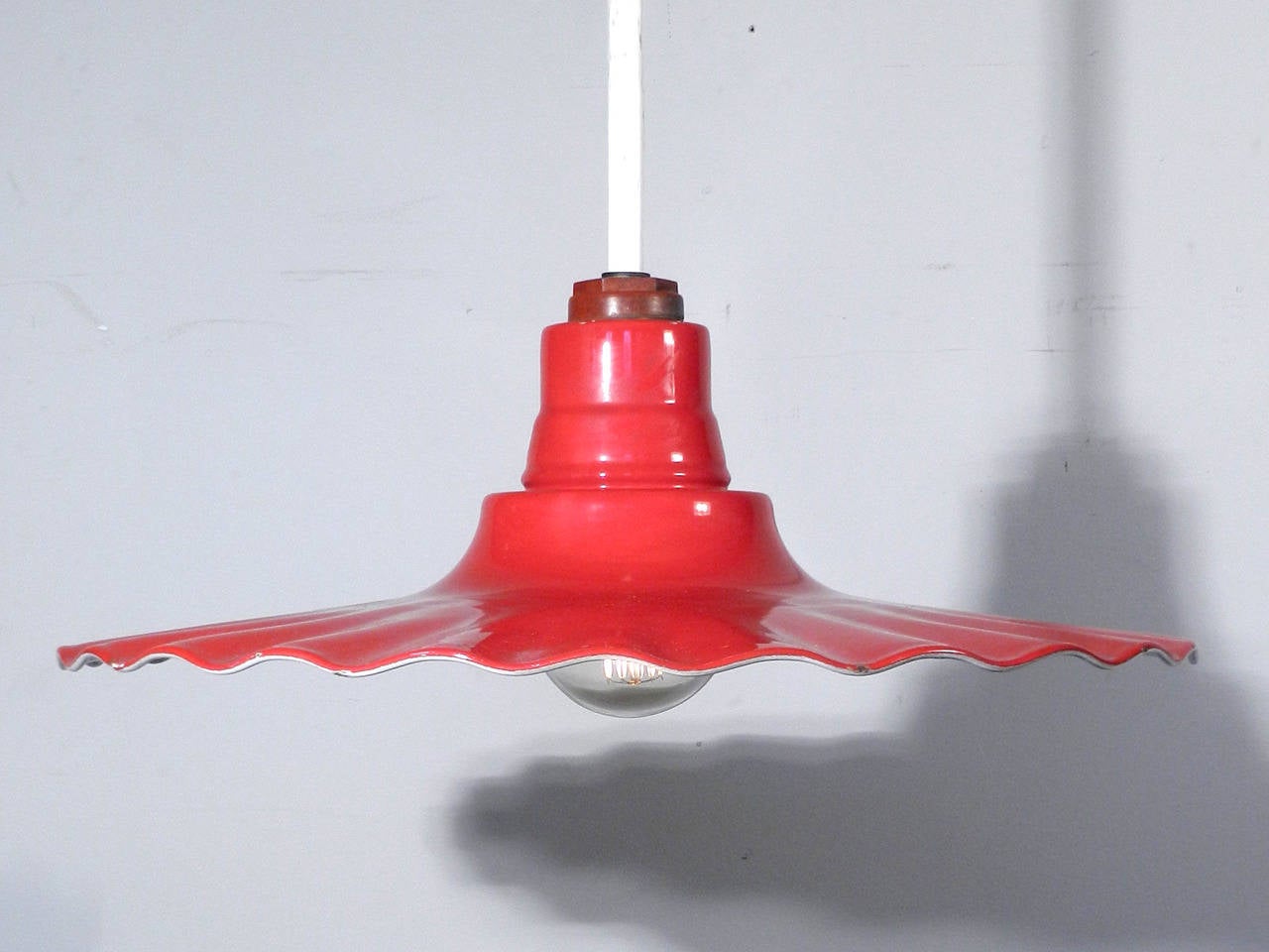 American Collection of Red Radial Wave Pendants