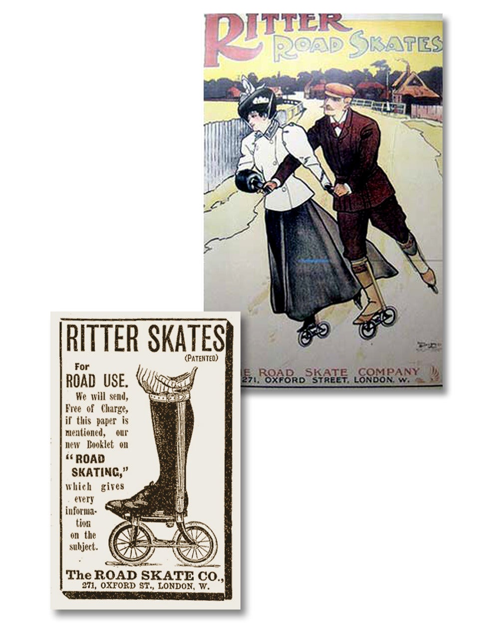 Great Britain (UK) 1898 Ritter Road-Skates, Super Rare
