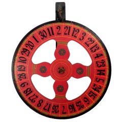 Vintage Hand Painted Wheel of Fortune