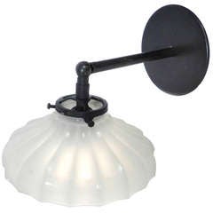 Clam Broth Glass Sconce - 3 matching lamps in stock