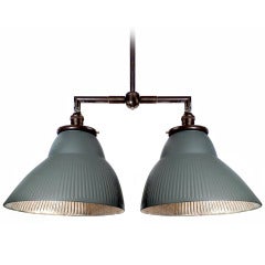 Large Double Mercury Glass Chandelier