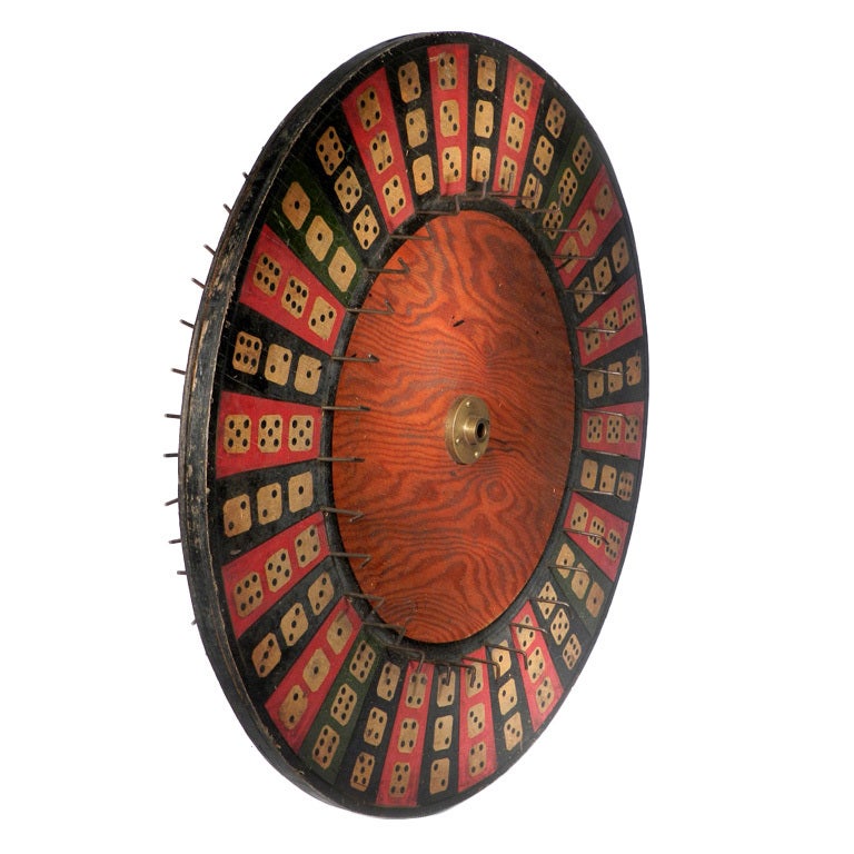 Two Sided Wheel-Of-Fortune in Original Box at 1stDibs
