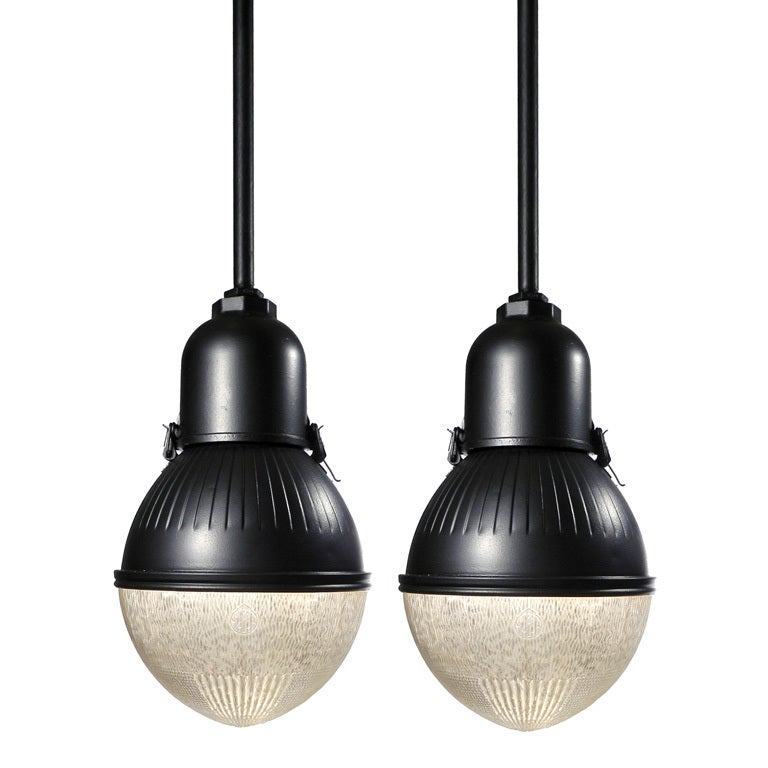 Beautiful pair of Large Egg Shaped Street Lamps
