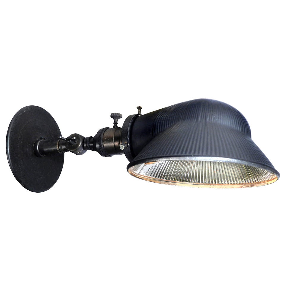 Small Mercury Glass Articulated Sconce