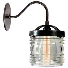 Large Prismatic Barrel Sconce