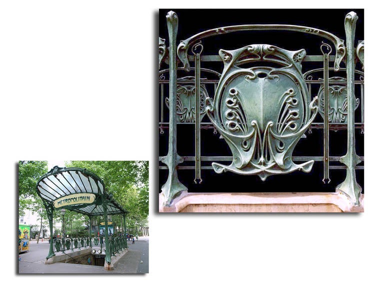 Carved Wood by Hector Guimard Paris Metro Medallion In Excellent Condition In Peekskill, NY