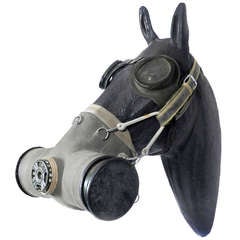 Vintage Horse Gas Mask, 1950s-1960s