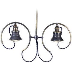 Articulated Double Hoop Chandelier