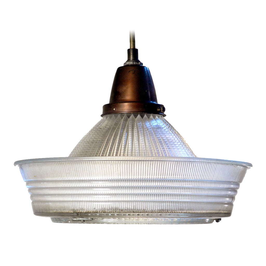 Collection of Large Sailor Hat Holophane Pendents