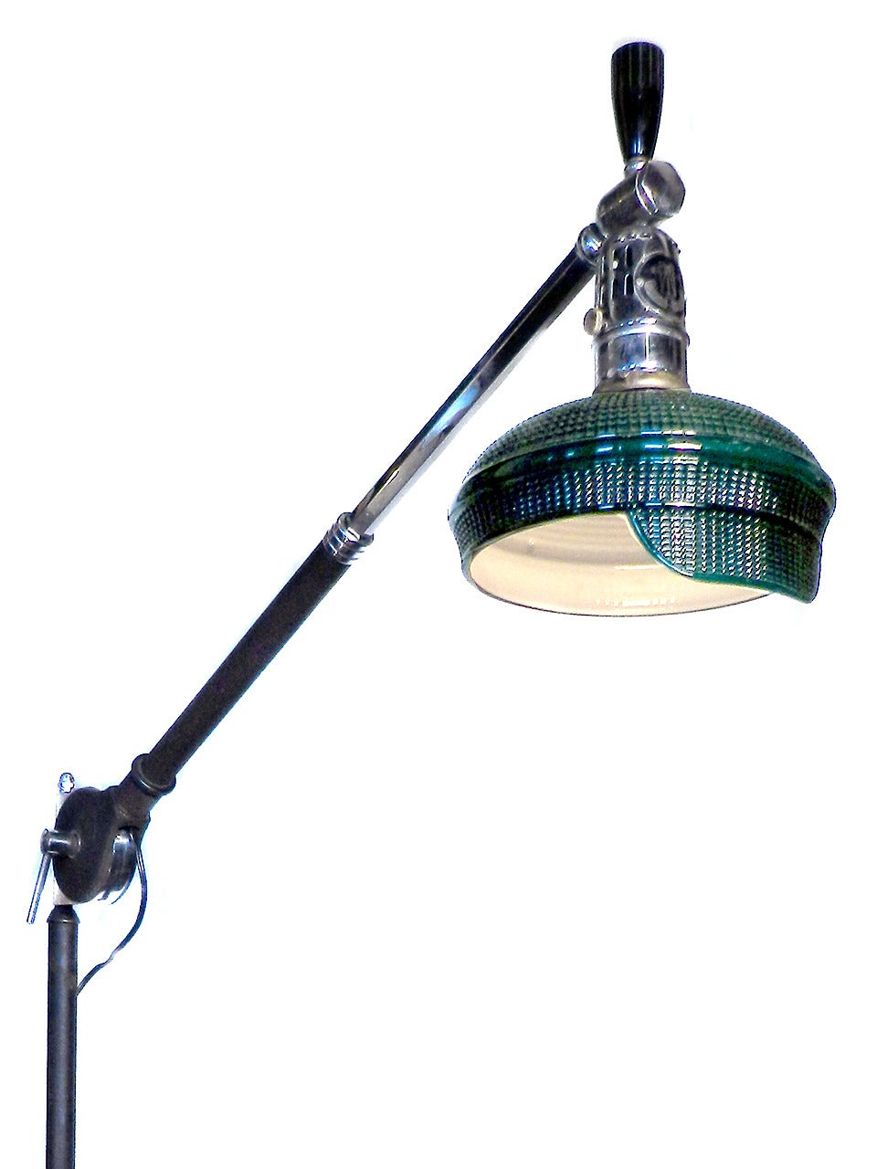American Telescoping Swing Arm Dentist's Floor Lamp