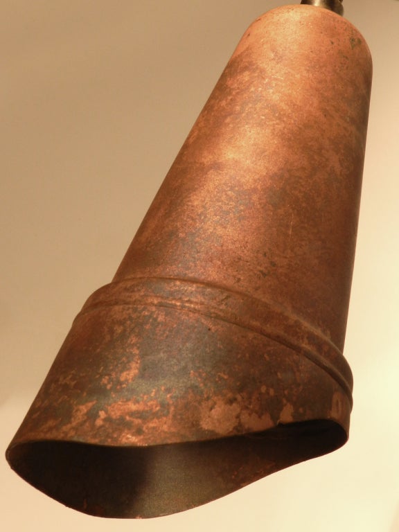American Collection of Early Copper Trumpet Lamps