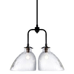Elegant Clear Glass Industrial Lamp