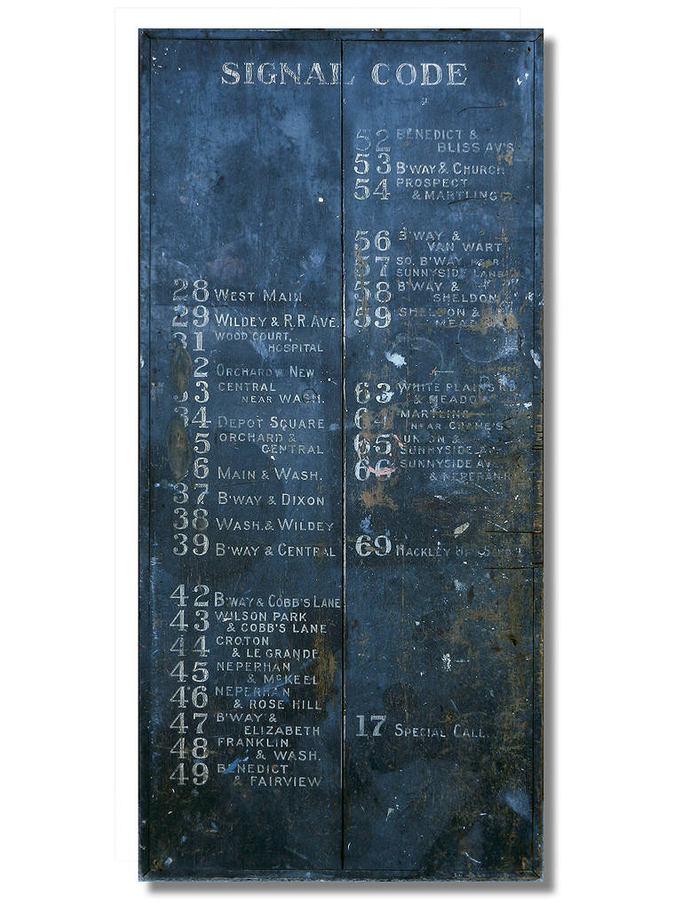 Large Fire House Signal Code Sign