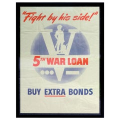 Fight By His Side - War Bond Poster 8