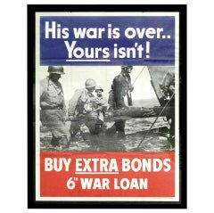 His War Is Over - War Bond Poster 2