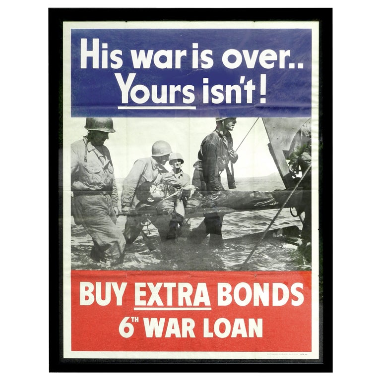 His War Is Over - War Bond Poster