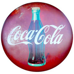 Vintage Domed Coca Cola Sign