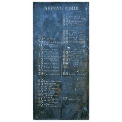 Used Large Fire House Signal Code Sign