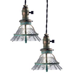 Small Clear Snap-In Shade - Industrial Pendant Lamp