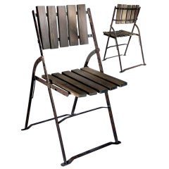 Vintage Collection of Early Bistro Folding Chairs