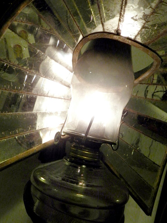 Rare Wheeler Work-Bench Oil Lamp