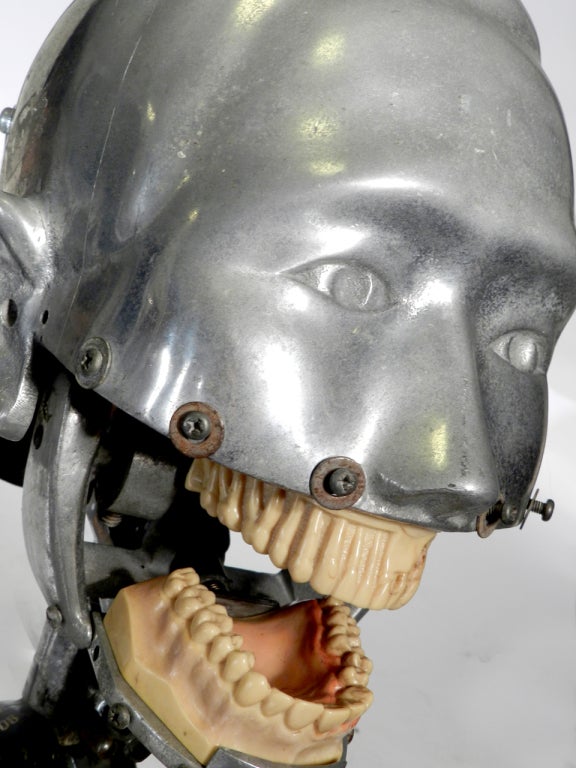 This striking dental mannequin is an example of what I personally like to collect. Think of the visual strength African, Oceanic, Indonesian or even American Indian masks project. I look at these unique medical objects as industry's tribal art. This