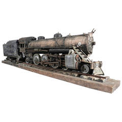 Vintage Large Handmade Railroad Automaton