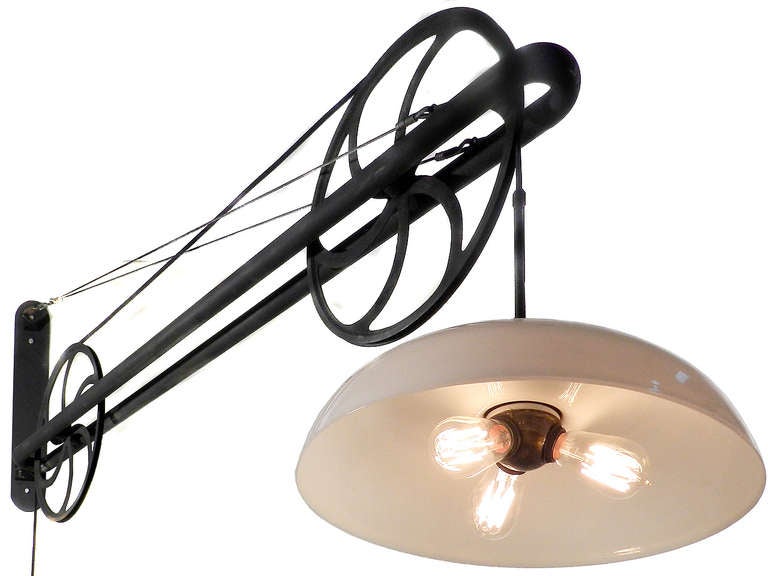pulley lamp