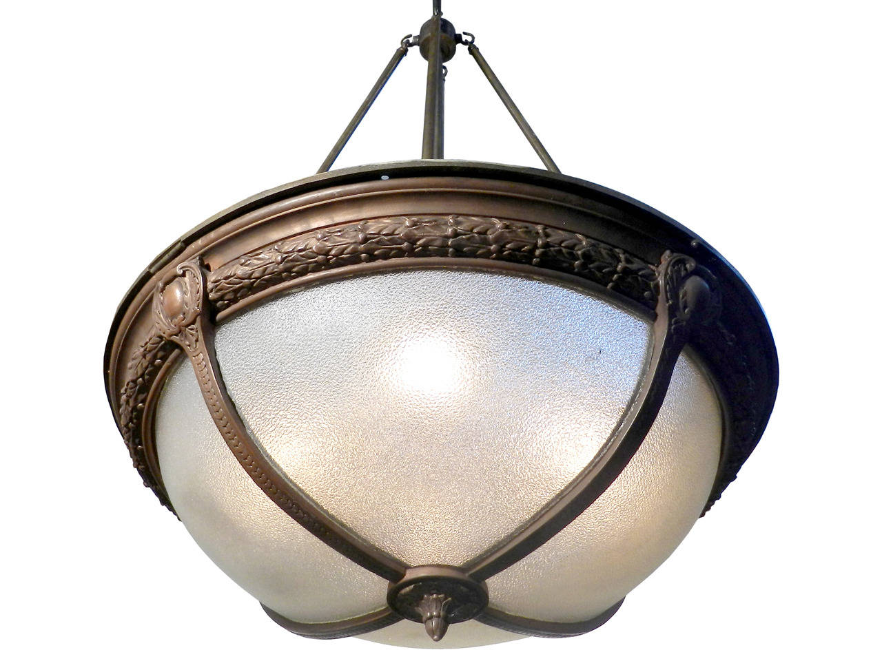 Pebbled Glass Theater Dome Light 1