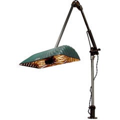 Rare Industrial Articulated Wall/Desk Lamp