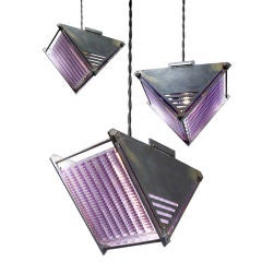 Luxfer Prism Glass Lamps- Sconce or Pendent